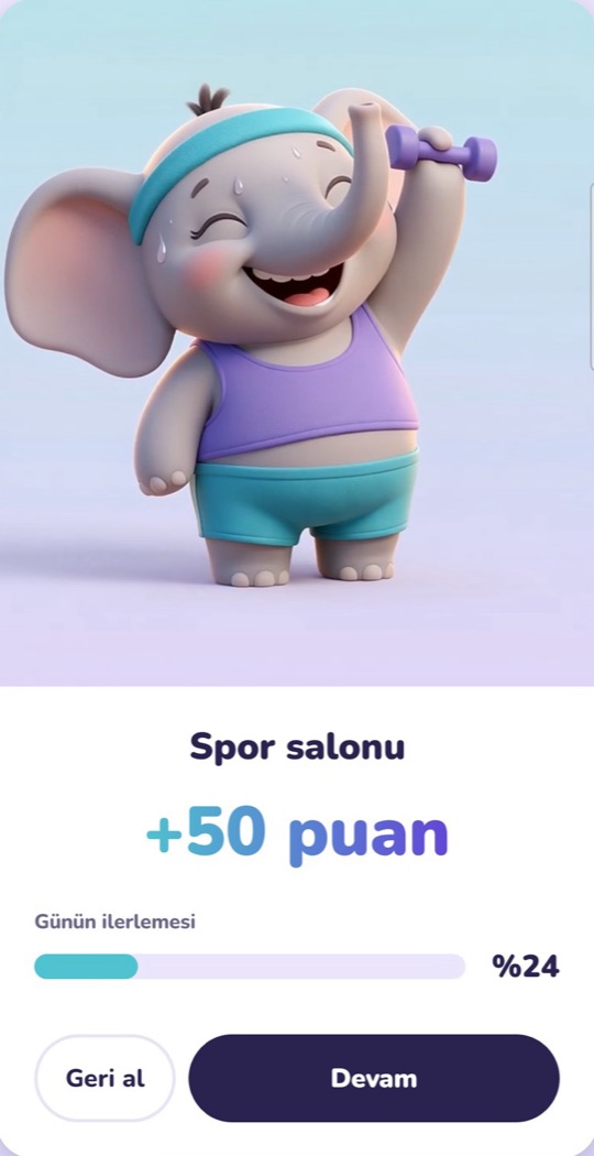 Görev tamamlandı ekranı